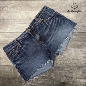 X2 Denim Laboratory Denim Shorts Size 6 (28)
